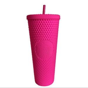 New. Never used. 24 oz studded hot pink Starbucks Tumbler.